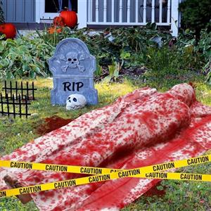 JEDWKFA Cadavere Halloween, Decorazioni del Cadavere di Halloween, Halloween Decorazioni Horror, 150cm Cadavere Gonfiabile, Decorazioni per Halloween, Cortile, Prato, Giardino