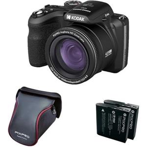 KODAK Pixpro Astro Zoom AZ426 - Fotocamera Digitale Bridge, Zoom Ottico 42X, Obiettivo Grandangolare 24 mm, 20 Megapixel, LCD 3, Video Full HD 1080p, Batteria Li-ion - Nero