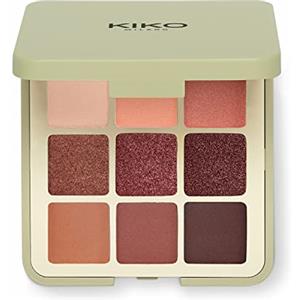 KIKO Milano Green Me Eyeshadow Palette 102, Palette Con 9 Ombretti Multi Finish: Mat, Perlato E Metallico