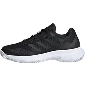 adidas Gamecourt 2.0 Tennis Shoes, Scarpe da Tennis Donna, Core Black/Core Black/Silver Met, 38 EU