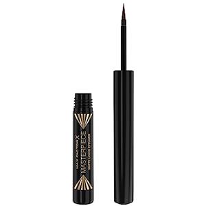 Max Factor Eyeliner Liquido Masterpiece Matte, Formula Vegan, No Transfer e Water Resistant Fino a 12 Ore, Finish Matte, Espresso, 1.7ml
