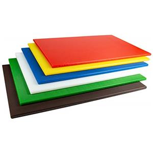 Grunwerg CB-1018BR Tagliere colorato in polietilene resistente ai graffi marrone