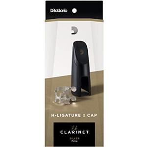 D'Addario Legatura H e copribocchino per clarinetto piccolo in MI bemolle, finitura placcata argento