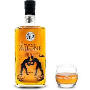 Amaro Milone 70 cl - Liquore Digestivo alle Erbe (35% Vol.) - Premiato come Miglior Amaro Artigianale al Mondo nel 2022 - Gusto Deciso e Rinvigorante