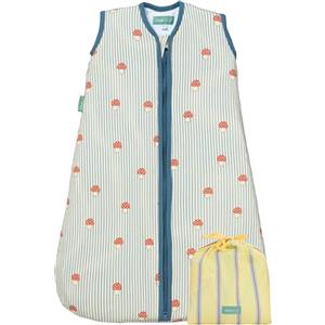 molis & co molis&co - Sacco Nanna 1 TOG - Sacco nanna primaverile e autunno - Sacco Nanna per Neonato da 0-6 mesi - 100% Cotone (Certificato Oeko-Tex) - Leggermente Imbotito, Senza Maniche - Mushrooms