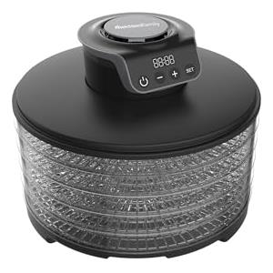 Melchioni Family | Essiccatore digitale TOWER, 5 ripiani regolabili, essiccazione di frutta, verdura, funghi 250W Alimentazione: 220-240V ~ 50/60Hz