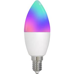 LEDLUX Lampadina Led E14 ZigBee, E14 5W Forma Candela, RGB CCT Dimmerabile, Compatible Con Alexa, Compatibile Con Philips HUE 3.0 (1) (1)