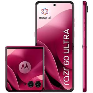 Motorola Razr 60 Ultra con Moto AI (16/512GB, 50+50MP, selfie 50MP, display esterno 4.0 interno 7 pOLED 165Hz, Qualcomm Snapdragon 8 Elite, 4700mAh, 5G, Dual SIM, Android 15) PANTONE Cabaret
