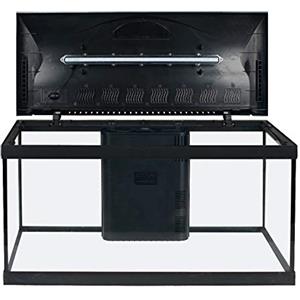 Amtra Basic 80 LED - Acquario completo di 95 litri, illuminazione LED 8500 8W, incluso filtro Filtering Box 150, 80x32x47 cm, nero