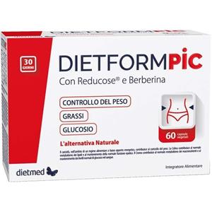 Dietmed Dietformpic - Integratore Vegetale per Controllo Peso e Metabolismo, 60 Capsule da 0,77 g