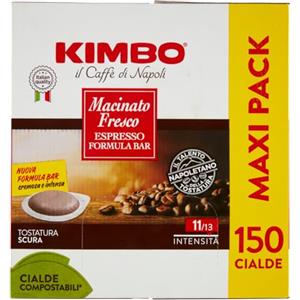 Kimbo Macinato Fresco Espresso Formula Bar 150 Cialde Compostabili* 1095 g