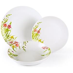 Excelsa 60352 Spring Garden Servizio Tavola 18 Pezzi, Porcellana