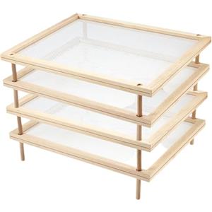 JIEBWCHA Pasta essiccatore, essiccatore per tagliatelle, impilabile, vassoio per asciugatrici, asciuga erbe aromatiche