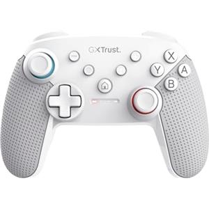 Trust Gaming GXTrust 1246W Muta Controller Nintendo Switch Wireless con Bluetooth, Vibrazione Dual Shock, Sensore di Movimento, Pulsante Turbo, 15h di Gioco, Gamepad per Nintendo Switch, Lite, OLED, Bianco