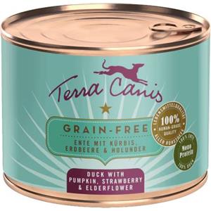 Terra Canis Anatra Grain Free con Zucca, Fragola e Fiore di Sambuco - Alimento Umido per Cani 200g