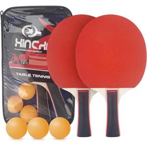 Sudnsadaks Racchette Ping Pong Set, 2 Professionale Racchette da Ping Pong, 3 Palline e 1 Borsa Portatileper Dilettanti, Principiantie Professionisti per Gioco da Interni o Esterni