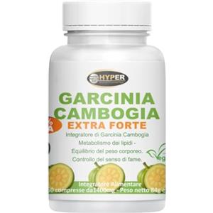 Hyper Garcinia Cambogia Extra Forte 1000 MG X Compressa Dimagrante 60 CPR - Brucia Grassi Blocca Fame - Perdita di peso Contro Fame Nervosa, Potente Termogenico - Integratori per Dimagrire Vegan