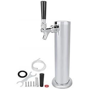 Tomotato Spillatore per Birra alla Spina con Rubinetto Singolo, Dispenser Torre Birra per Fusti in Acciaio Inox per Birra Fatta in Casa, Dispenser per la Birra Succo di Bevanda