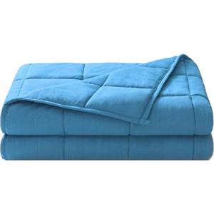 Dailydream Coperta ponderata terapeutica cotone, 7 kg, per adulti, 155 x 200 cm, blu
