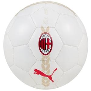 PUMA A.C. Milan - Mini Pallone Prematch, Pallone da Calcio e da Allenamento, Prodotto Ufficiale, Taglia Mini 3, Bianco