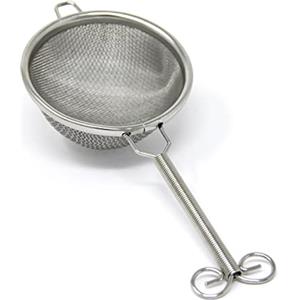 Quertee Infusore per tè sfuso, extra fine, in acciaio inox, per teiera o tazza da tè, bicchiere da tè