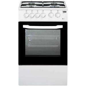 BEKO CUCINA A GAS 4 BRUCIATORI FORNO ELETT.54LT 50x50 BIANCO CSS42014FW