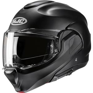HJC, Casco Moto Modulare F100 UNI Semi Flat Black, L