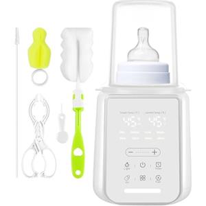 Carehabi Scaldabiberon 8-in-1 con Controllo Temperatura Intelligente, per Latte Materno e Formula, con Funzione Sterilizzazione, Protezione da Surriscaldamento e Mantenimento della Temperatura Costante