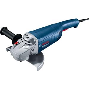 Bosch Professional Smerigliatrice angolare Bosch Professional GWS 20-230 J (2.000 watt, incl. impugnatura agg., flangia di montaggio, dado di serraggio, cuffia prot., chiave a due perni, in confezione in cartone)