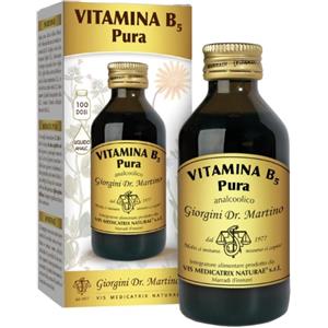 Dr. Giorgini Vitamina B5 Pura Liquido Analcoolico 100 ml - Supporto Energetico e Benessere Fisico