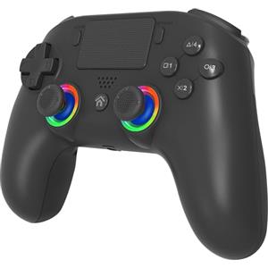 SUBSONIC - Controller Wireless per PS5 e PC - Nero | Ergonomico, LED RGB Programmabili, Vibrazione, Touchpad, Paddle Programmabili per PlayStation 5 e PC