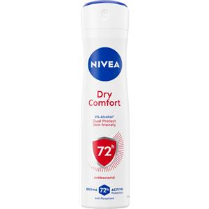 NIVEA Deodorante Spray Dry Comfort 150 ml - Antitraspirante 72h, Senza Alcool e Dermotestato