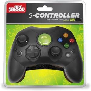 Old Skool Xbox Controller S-Type Wired Game Pad - Nero