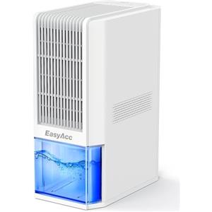 EasyAcc® 1,3L/giorno Deumidificatore Casa AntiMuffa Deumidificatori Elettrico Portatile Silenzioso-Autosbrinamento-Riciclabile-7 Luci Colorate-Risparmio Energetico per Camera Bagno(Q22-V2000ml)