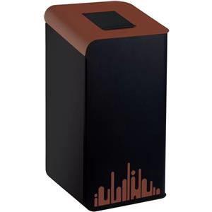 Medial International Gettacarte Rubik Evo 80L con sportello per raccolta differenziata - Metallo verniciato, coperchi colorati, sistema reggisacco integrato