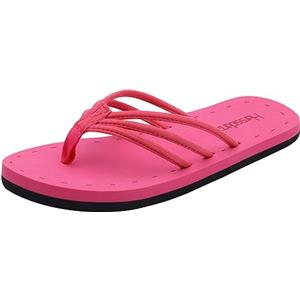 Harssidanzar Donne Flip Flops Leggero Confortevole Estate Beach Thong Sandali con Arch Support KL221EU,Rosso rosa,taglia 38