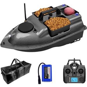 DYJD GPS Smart RC Wireless Bait Boat 2 kg di ricarica automatica di alimentazione ritorno telecomando distanza 500 m Angel Nest Boat (fibra di carbonio)