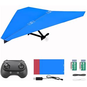 HAWK'S WORK Aereo di Carta RC, kit di Aeroplani Telecomandati con Carte Colorate, Giocattolo di Volo Super Facile per Bambini KIT STEM DIY (Birdy X 2.0)