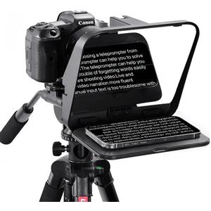 Ulanzi RT02 Teleprompter Universale per Tablet e Smartphone con Telecomando - Presentazioni Fluide e Stabili