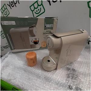 BIALETTI [ComeNuovo] Bialetti Gioia Responsible Macchina Caffe' Espresso per Capsule in Alluminio Tortora