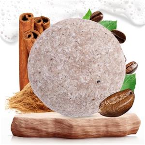 Savia De Alma Shampoo Solido in Bar Caffeina e Cannella | Shampoo Anticaduta Naturale e Rafforzante | Stimola la crescita, apporta volume ed energia | Senza solfati, Vegano, Artigianale e Zero Waste - 65 g