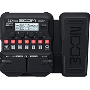 Zoom - G1X FOUR - Processore Multi-Effetti per Chitarra con Pedale di Espressione, con 70+ Effetti Integrati, Modellazione di Amplificatori, Looper, Ritmi, Accordatore, Alimentazione a Batteria