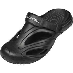 Harssidanzar Uomini e Donne Zoccoli Scarpe da Giardino, Sandali da Spiaggia Antiscivolo con Solette Rimovibili Outdoor Indoor HU201EU, Nero, Taglia 40/41