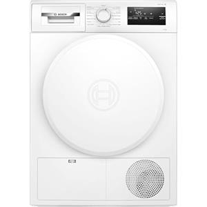 Bosch WTH83208II Serie 4 Asciugatrice smart a pompa di calore, 8 kg, Classe energetica E, Sensori di asciugatura intelligenti, Filtro semplice da pulire, Consumi ridotti,Bianco, 60 Cm