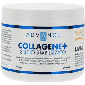 Advance Care Collagene Silicio Stabilizzato - Integratore per Pelle e Tessuti Connettivi - 135g