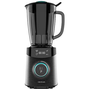 Cecotec Frullatore Power Black Titanium 1800 Advance - 1800 W, Acciaio Inox, Lama a 8 Lame in Titanio Nero, Caraffa in Vetro Fuso da 1,8 L