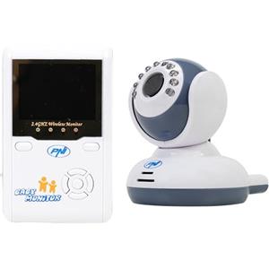 PNI Videocamera portatile senza fili, Video Baby Monitor PNI B2500 2.4 Display 320P, videocamera a batteria, comunicazione bidirezionale