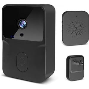 AMFUN Campanello Videocitofono, Campanelli Wireless, 1080p Video Spioncino Senza Fili, 2.4GHz WiFi Campanello Digitale, Comunicazione Bidirezionale, Rilevamento del Movimento PIR