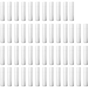SELVFZ 50 tubi vuoti per rossetto, riutilizzabili, per balsamo per labbra, burrocacao