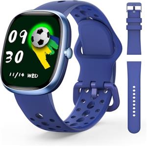 JoJoego Fitness Tracker Smartwatch Bambini, Orologio Smartwatch Bambino con 100+ Modalità Sportive, Contapassi, Frequenza Cardiaca, Monitor del Sonno, Impermeabile IP68, Regalo per Ado 5-16, Blu